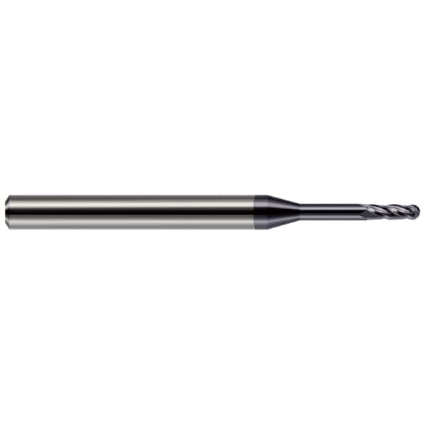 Harvey Tool Miniature End Mill - 4 Flute - Ball, 0.0750" 76875-C3 - main